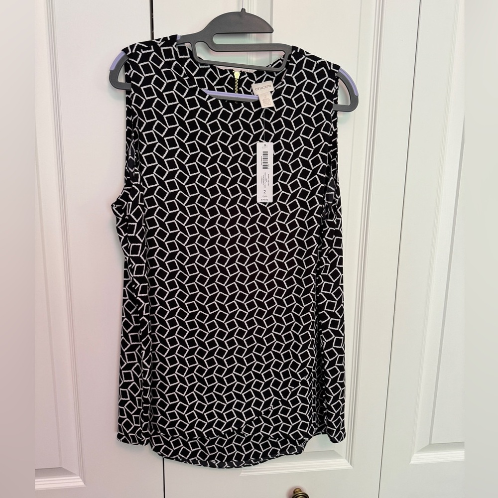 Chicos, tank top chiffon layers